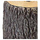 Base albero Natale tronco effetto corteccia 35x25 cm per alberi 120-180 cm s5