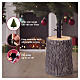 Base tronco árvore Natal efeito casca 35x25 cm para árvores 120-180 cm s2