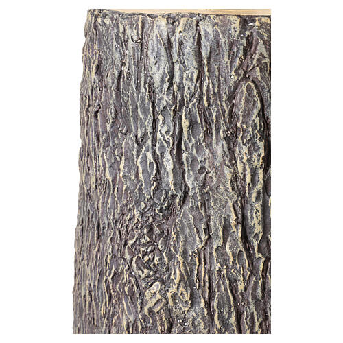 Base albero Natale tronco dipinto 50x30 cm per alberi 150-180 cm 5