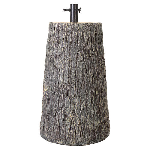 Base albero Natale tronco dipinto 50x30 cm per alberi 150-180 cm 6