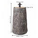 Base albero Natale tronco dipinto 50x30 cm per alberi 150-180 cm s3
