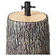 Base albero Natale tronco dipinto 50x30 cm per alberi 150-180 cm s4