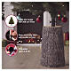 Tall bark-effect Christmas tree trunk base, 24.4x14.2 in, for 59.1-78.7 in trees s2