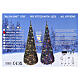 POP-UP Christmas tree, 35 in, with 100 warm white/multicolour LEDs s9