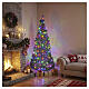 Sapin de Noël POP-UP slim 150 cm avec 200 LEDs blanc chaud et multicolores s4