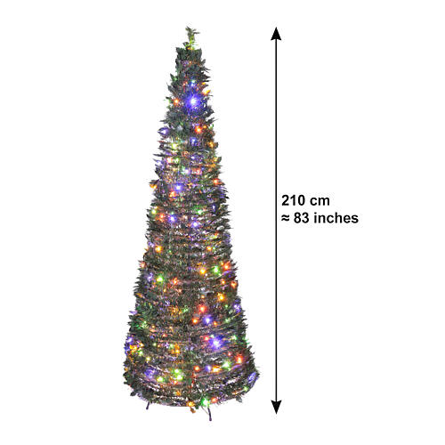 POP-UP flocked Christmas tree, 823 in, 300 LEDs 3