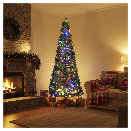 POP-UP flocked Christmas tree, 823 in, 300 LEDs 4