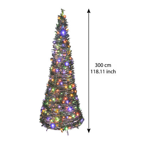 Árvore de Natal 300 cm POP-UP com 500 LEDs e ramos flocados 3
