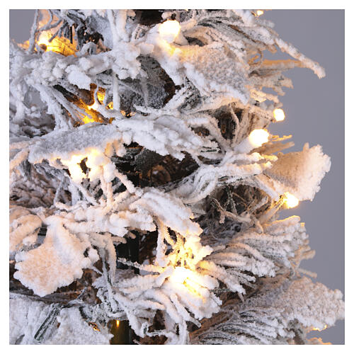 Pop-up snowy Christmas tree, 35 in with 100 warm white LEDs 4