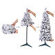 Pop-up snowy Christmas tree, 35 in with 100 warm white LEDs s5