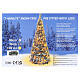 Pop-up snowy Christmas tree, 35 in with 100 warm white LEDs s8