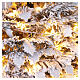 Árvore de Natal 150 cm efeito neve com 200 LEDs branco quente POP-UP s4
