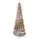 Sapin de Noël POP-UP floqué 210 cm 300 LEDs blanc chaud s1
