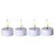 Set of 4 LED votive candles with timer, warm white light, 4.5 cm s1