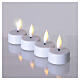 Set of 4 LED votive candles with timer, warm white light, 4.5 cm s3