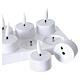 Zestaw 12 sztuk podgrzewaczy tealight LED, białe, ciepła barwa, 5,5 cm s5