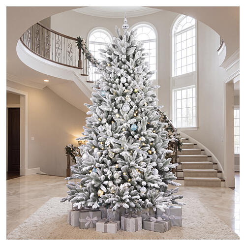 Albero di Natale Rio floccato verde floccato 360 cm Poly Feel Real 2