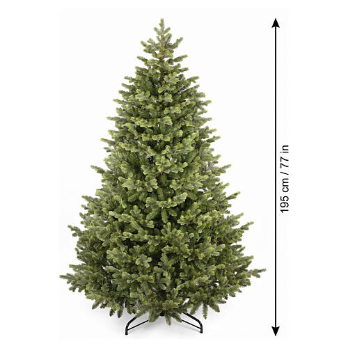 Albero di Natale Milano verde 195 cm Poly Feel Real 3