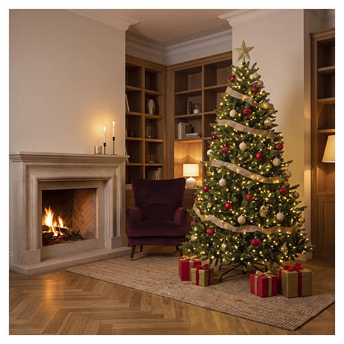 Milano Artificial Christmas Tree 195 cm Umbrella Opening Poly Feel Real 2