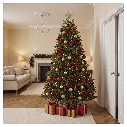 Albero di Natale Milano apertura ad ombrello 225 cm Poly Feel Real 2