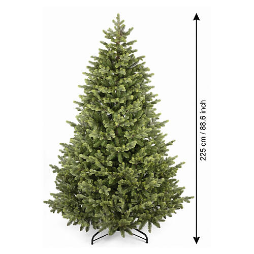 Albero di Natale Milano apertura ad ombrello 225 cm Poly Feel Real 3