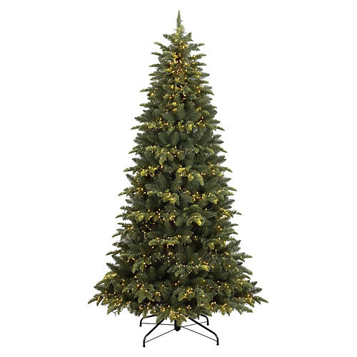 Albero di Natale Parco con 3200 led e giochi di luce 210 cm Poly Feel Real 1