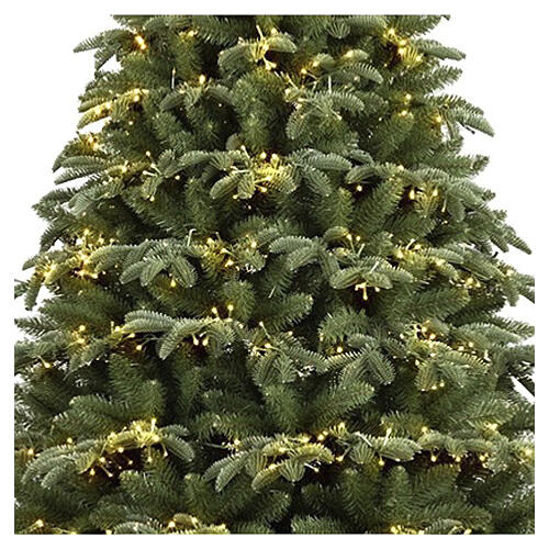 Albero di Natale Venice prelit 5000 led bianco caldo 180 cm Poly Feel Real 5