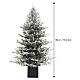 Albero di Natale Chalet floccato con 340 led bianco caldo 180 cm Poly Feel Real s3