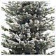 Albero di Natale Chalet floccato con 340 led bianco caldo 180 cm Poly Feel Real s4