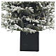 Albero di Natale Chalet floccato con 340 led bianco caldo 180 cm Poly Feel Real s5