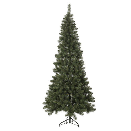 Albero di Natale Mezzo con chioma a metà per parete 210 cm PVC 1