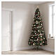 Albero di Natale Mezzo con chioma a metà per parete 210 cm PVC s2