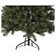 Albero di Natale Mezzo con chioma a metà per parete 210 cm PVC s5