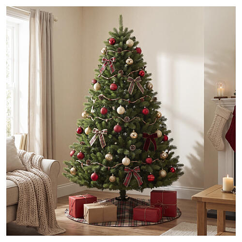Albero di Natale Abies verde 210 cm Poly Feel Real 2