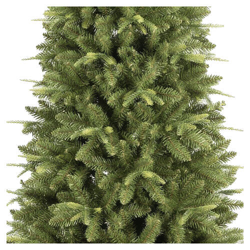 Albero di Natale Carolina slim verde rami ad ombrello 210 cm Poly Feel Real 4