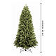 Albero di Natale Carolina slim verde rami ad ombrello 210 cm Poly Feel Real s3
