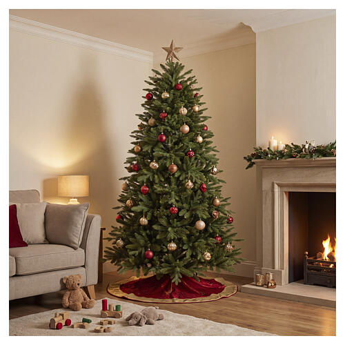 Albero di Natale Rio verde apertura ad ombrello 210 cm Poly Feel Real 2