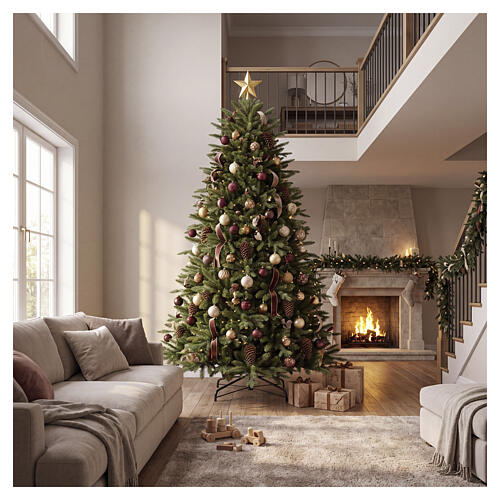 Albero di Natale Rio 240 cm Poly Feel Real rami ombrello verde 2