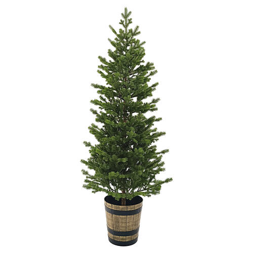 Full Pine Christmas Tree with Round Pot 150 cm 1