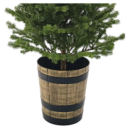 Full Pine Christmas Tree with Round Pot 150 cm 5