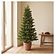 Albero di Natale Pinetto verde e base in terracotta 120 cm Poly Feel Real s2