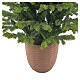 Albero di Natale Pinetto verde e base in terracotta 120 cm Poly Feel Real s5