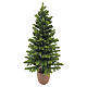 Albero di Natale Pinetto rami verdi e base in terracotta 150 cm Poly Feel Real s1