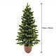 Albero di Natale Pinetto rami verdi e base in terracotta 150 cm Poly Feel Real s3