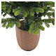 Albero di Natale Pinetto rami verdi e base in terracotta 150 cm Poly Feel Real s5
