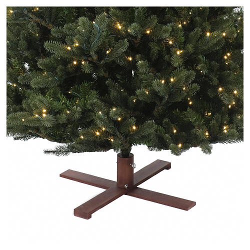 Albero di Natale Kentucky Deluxe con luci 243 cm PE PVC 1050 led bianco caldo 7