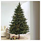 Albero di Natale Kentucky Deluxe con luci 243 cm PE PVC 1050 led bianco caldo s2
