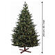 Albero di Natale Kentucky Deluxe con luci 243 cm PE PVC 1050 led bianco caldo s3