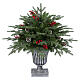 Albero di Natale Pinetto con pigne e bacche 75 cm PE PVC s1