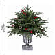 Albero di Natale Pinetto con pigne e bacche 75 cm PE PVC s3